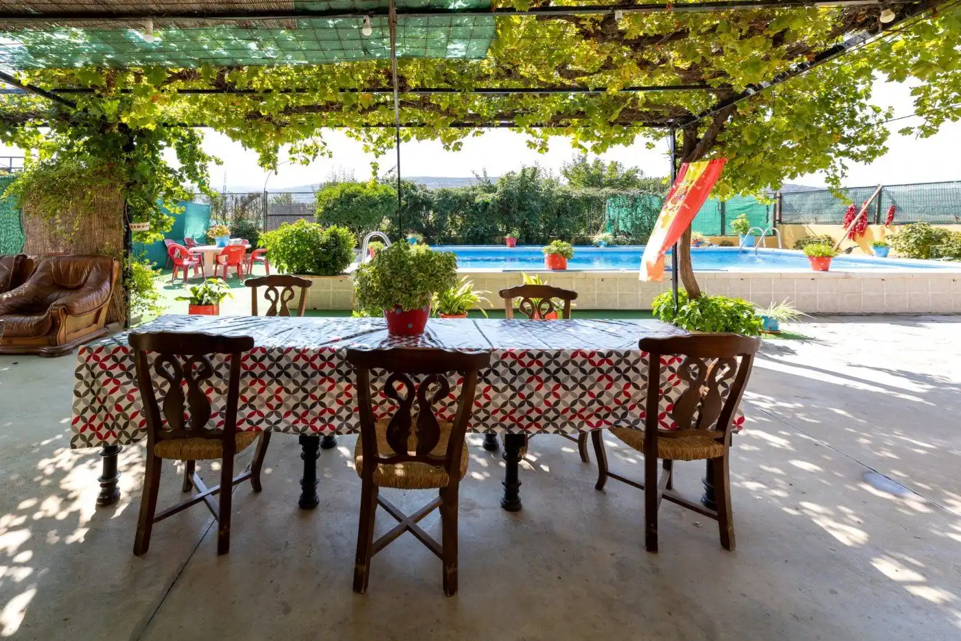 Terraza de Finca rústica en venta en Alhama de Granada con Aire acondicionado, Jardín privado y Terraza