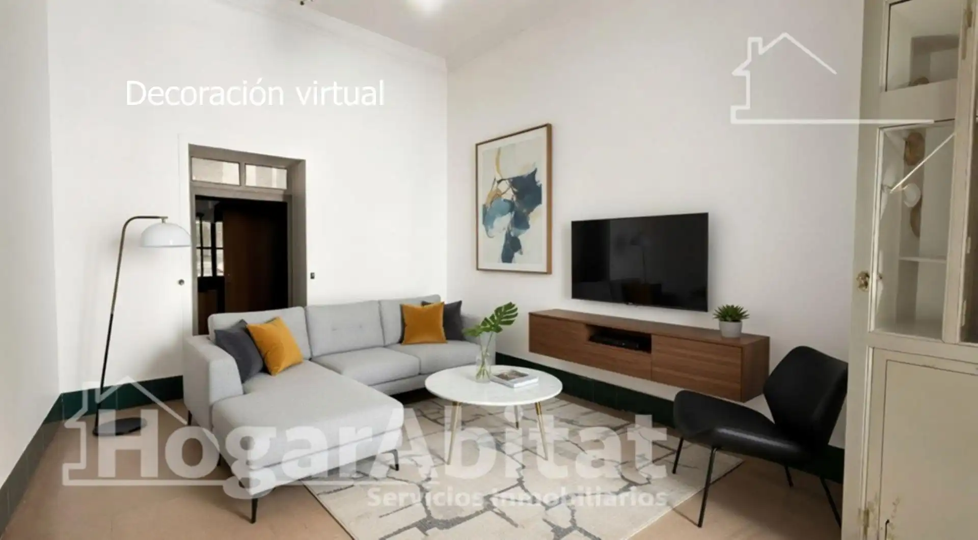 Living room of Houses for sale in Oliva  with Terrace, Storage room and Balcony