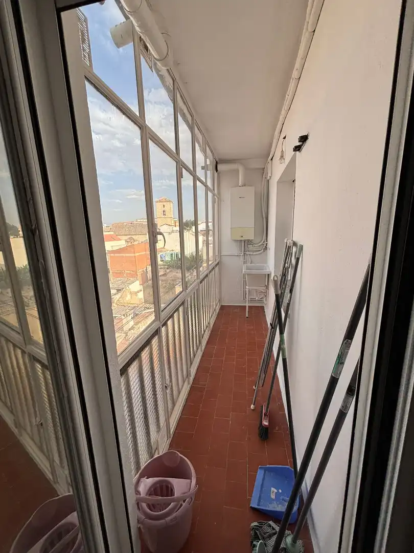 Terraza de Estudio de alquiler en Ciudad Real con Calefacción, Terraza y Amueblado