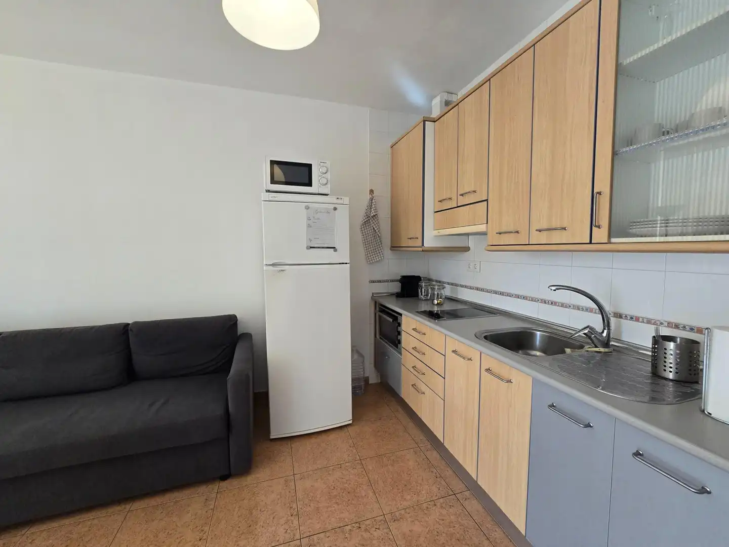 Cocina de Apartamento de alquiler en Mogán con Amueblado, Balcón y Piscina comunitaria