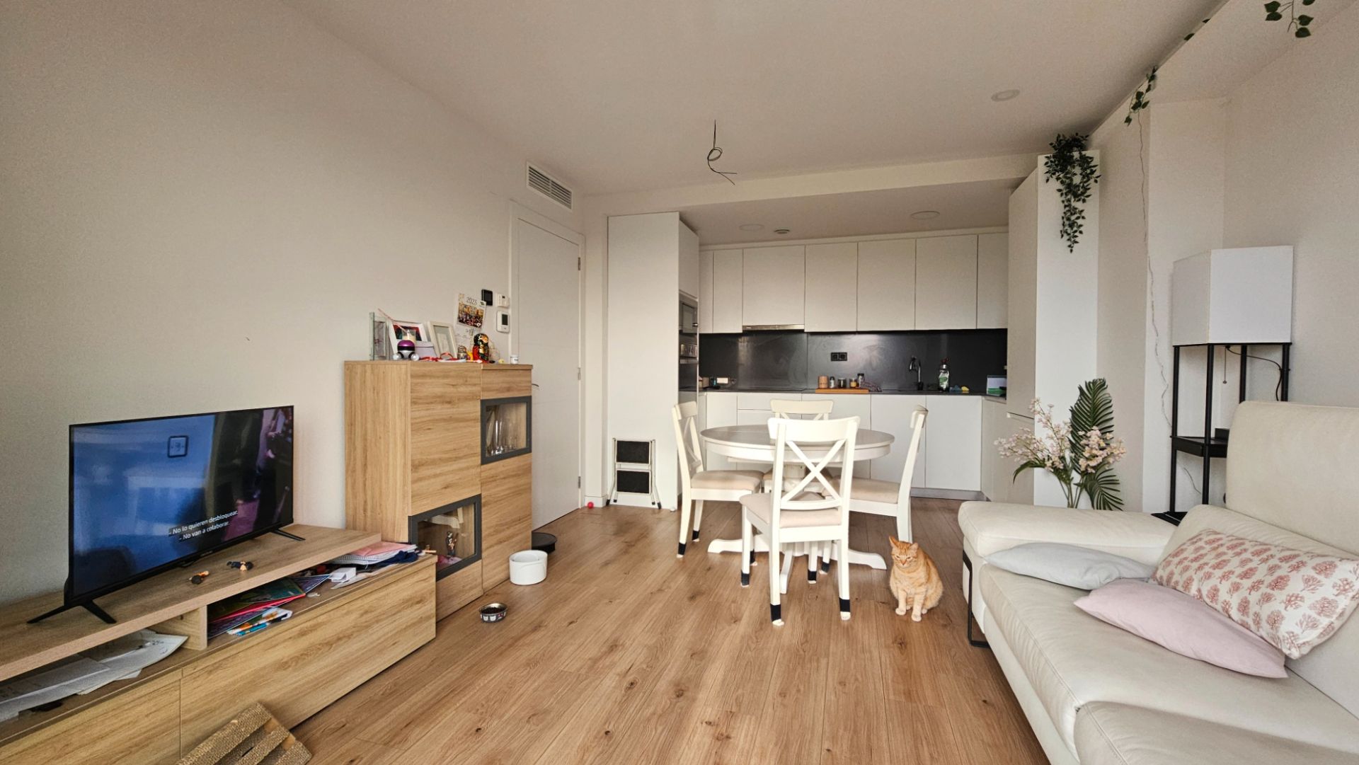 Living room of Flat for sale in Sabadell  with Air Conditioner, Heating and Parquet flooring