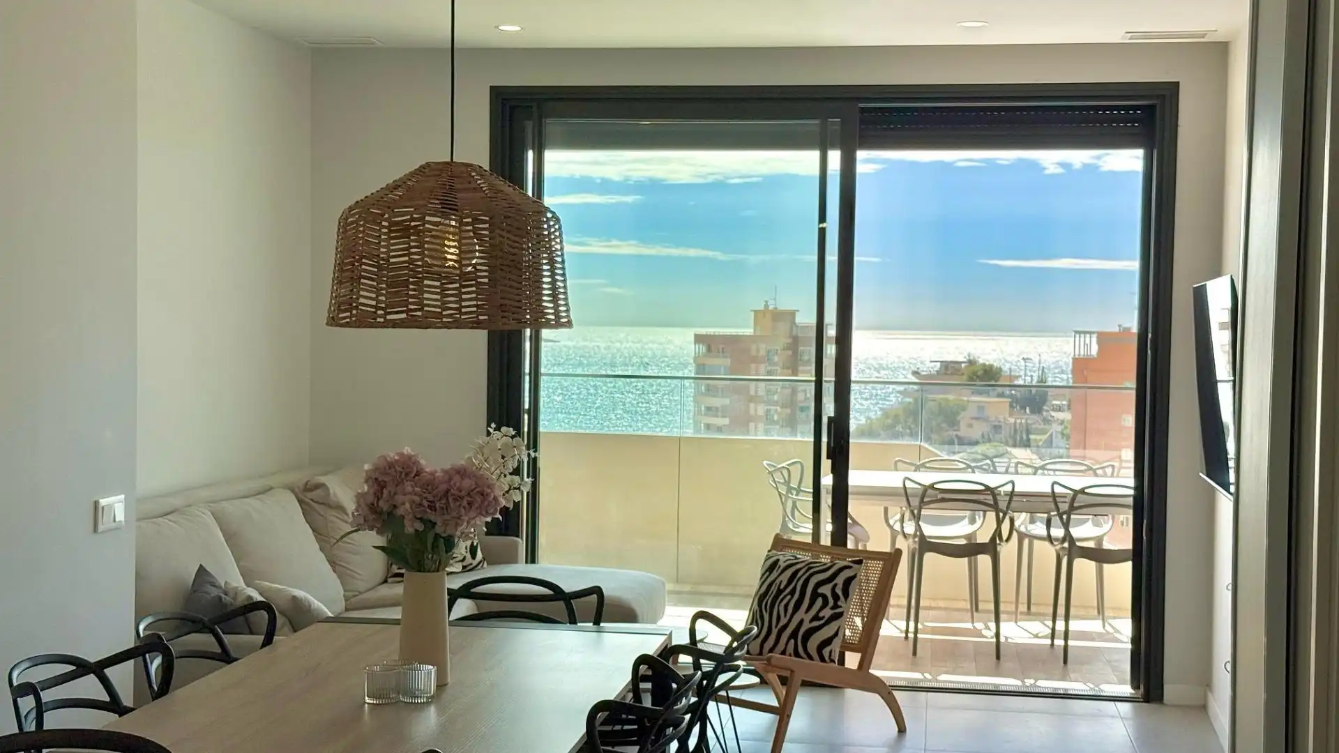 Living room of Flat for sale in Finestrat  with Air Conditioner, Heating and Terrace