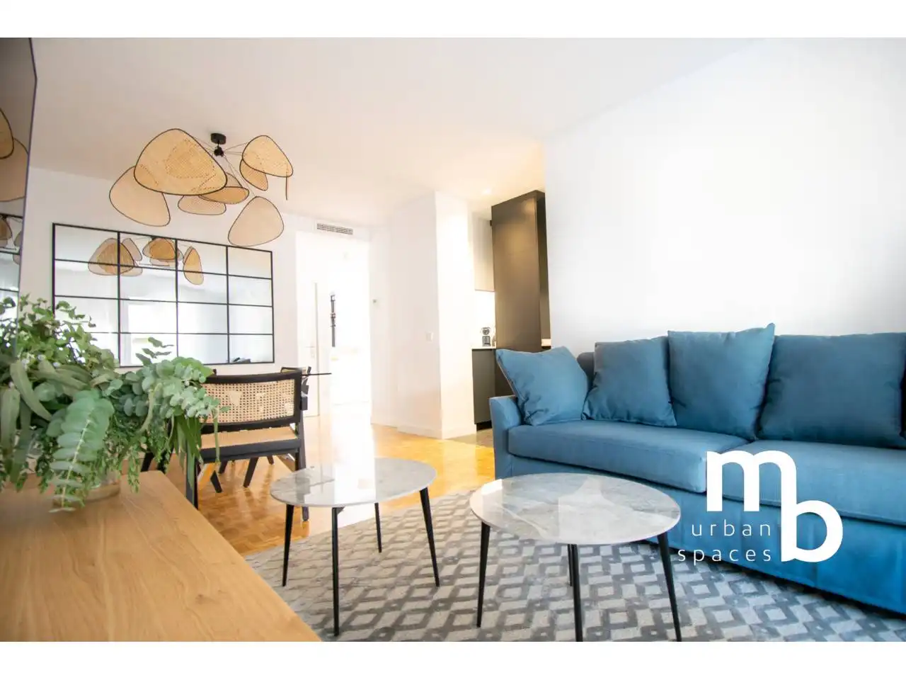 Sala de estar de Piso de alquiler en Madrid con Aire acondicionado, Calefacción y Parquet