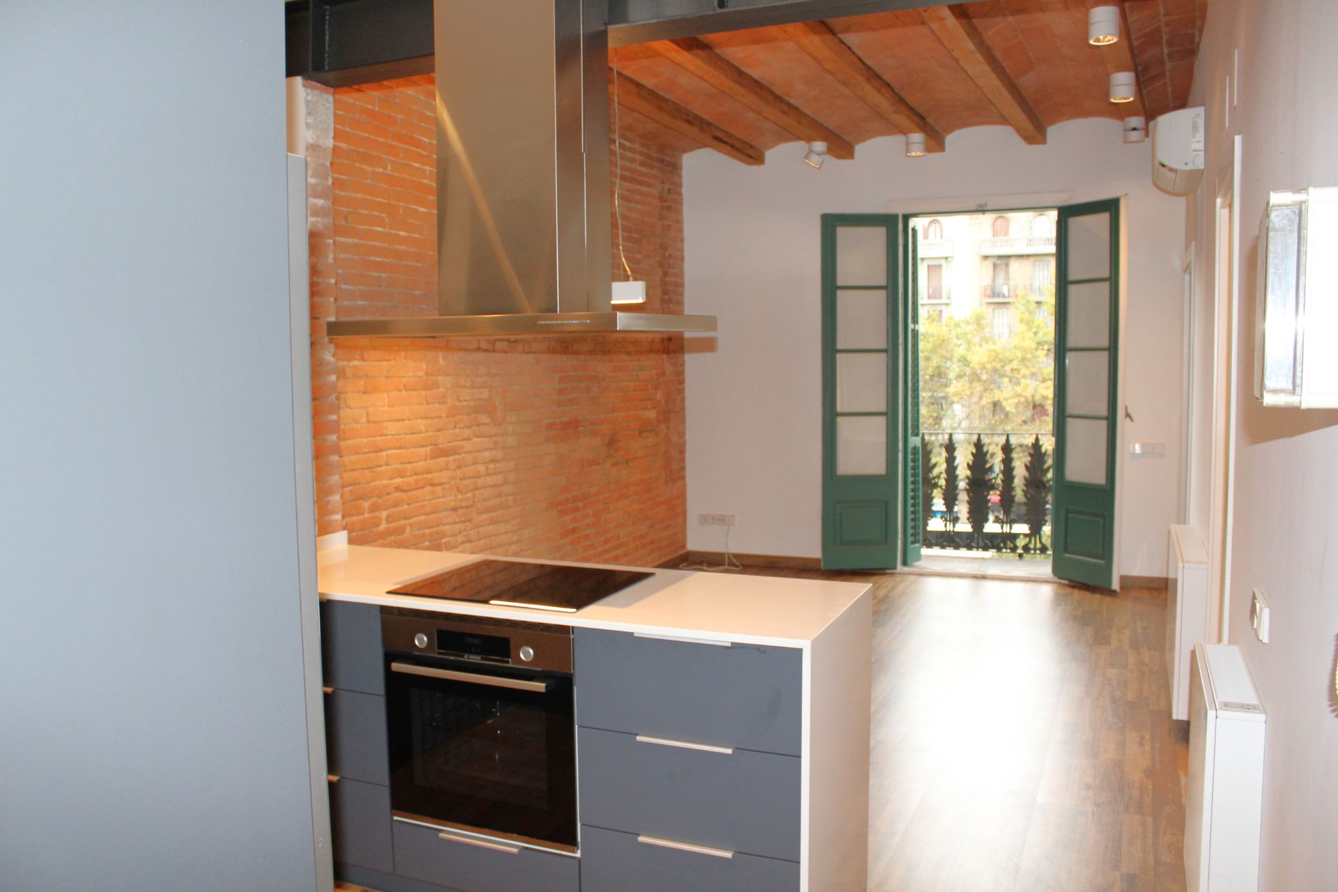 Kitchen of Flat for sale in  Barcelona Capital  with Air Conditioner, Heating and Parquet flooring
