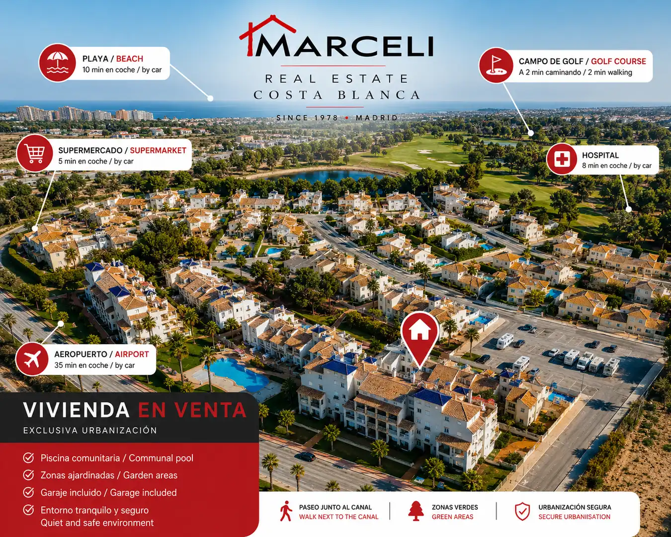 Vista exterior de Casa o xalet en venda en Orihuela amb Aire condicionat, Calefacció i Jardí privat