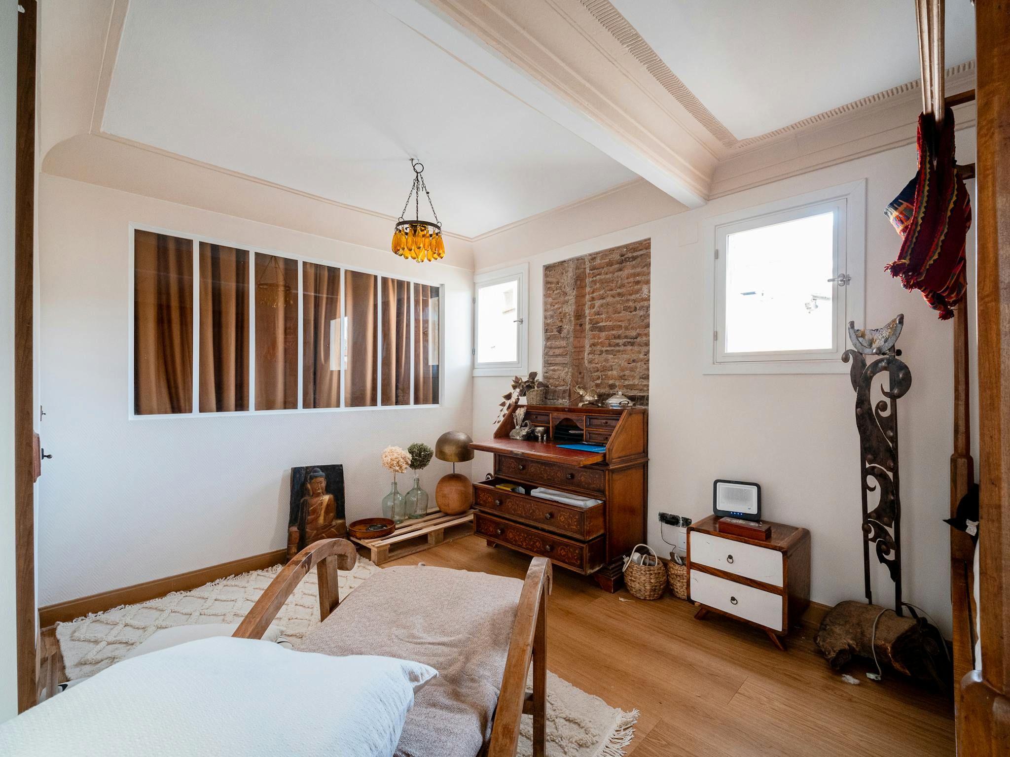 Dormitori de Pis de lloguer en  Madrid Capital amb Aire condicionat, Calefacció i Moblat