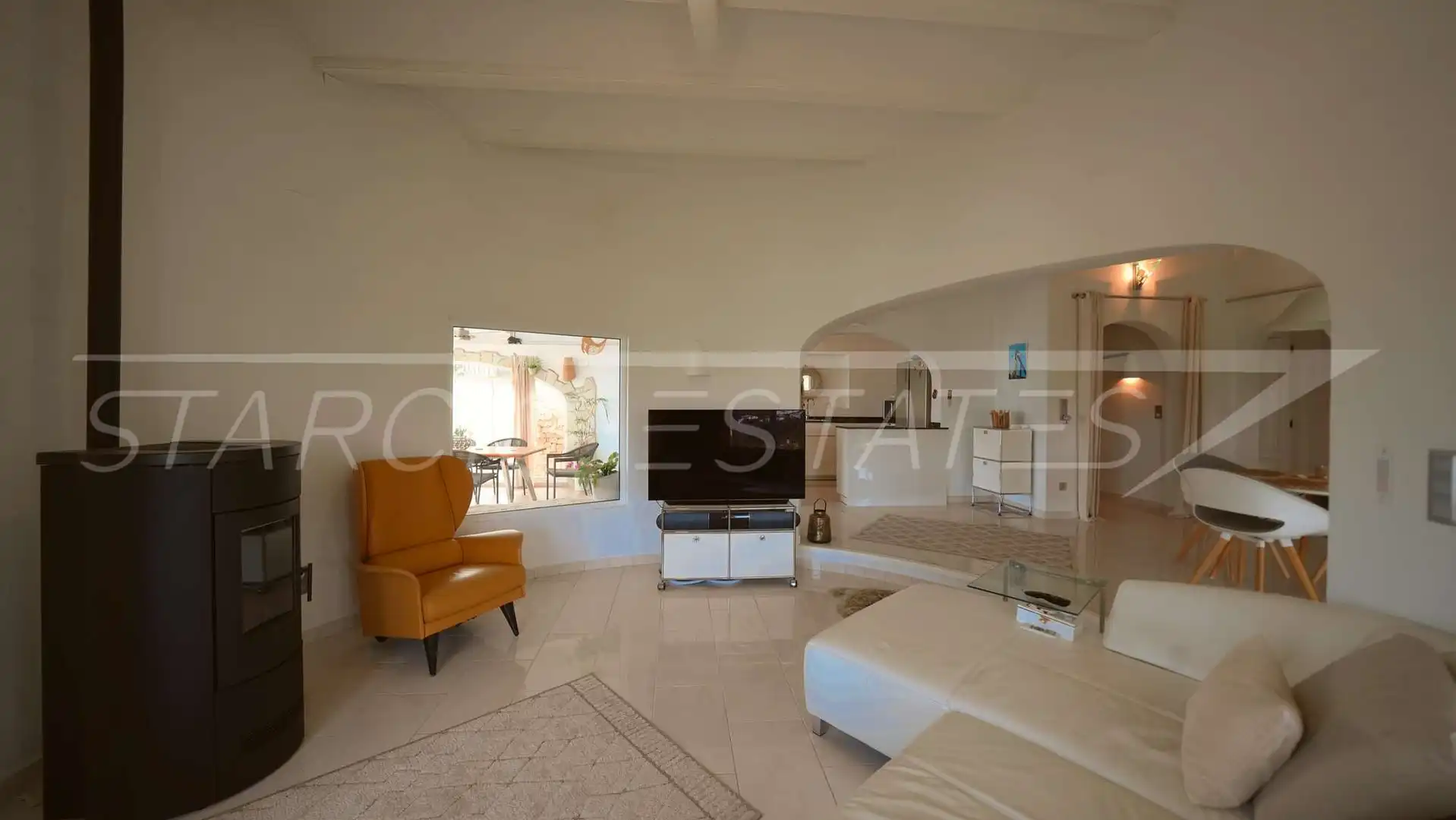 Sala d'estar de Casa o xalet en venda en La Vall d'Ebo amb Aire condicionat, Jardí privat i Piscina