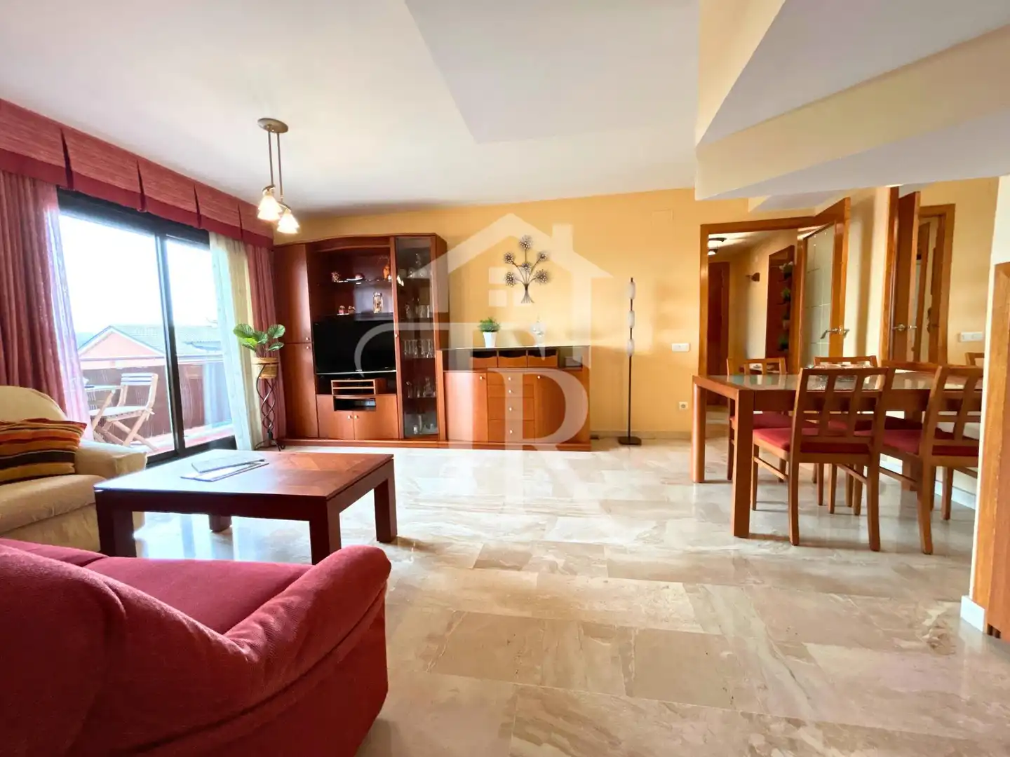 Wohnzimmer von Dachboden zum Verkauf in Rubí mit Klimaanlage, Heizung und Terrasse