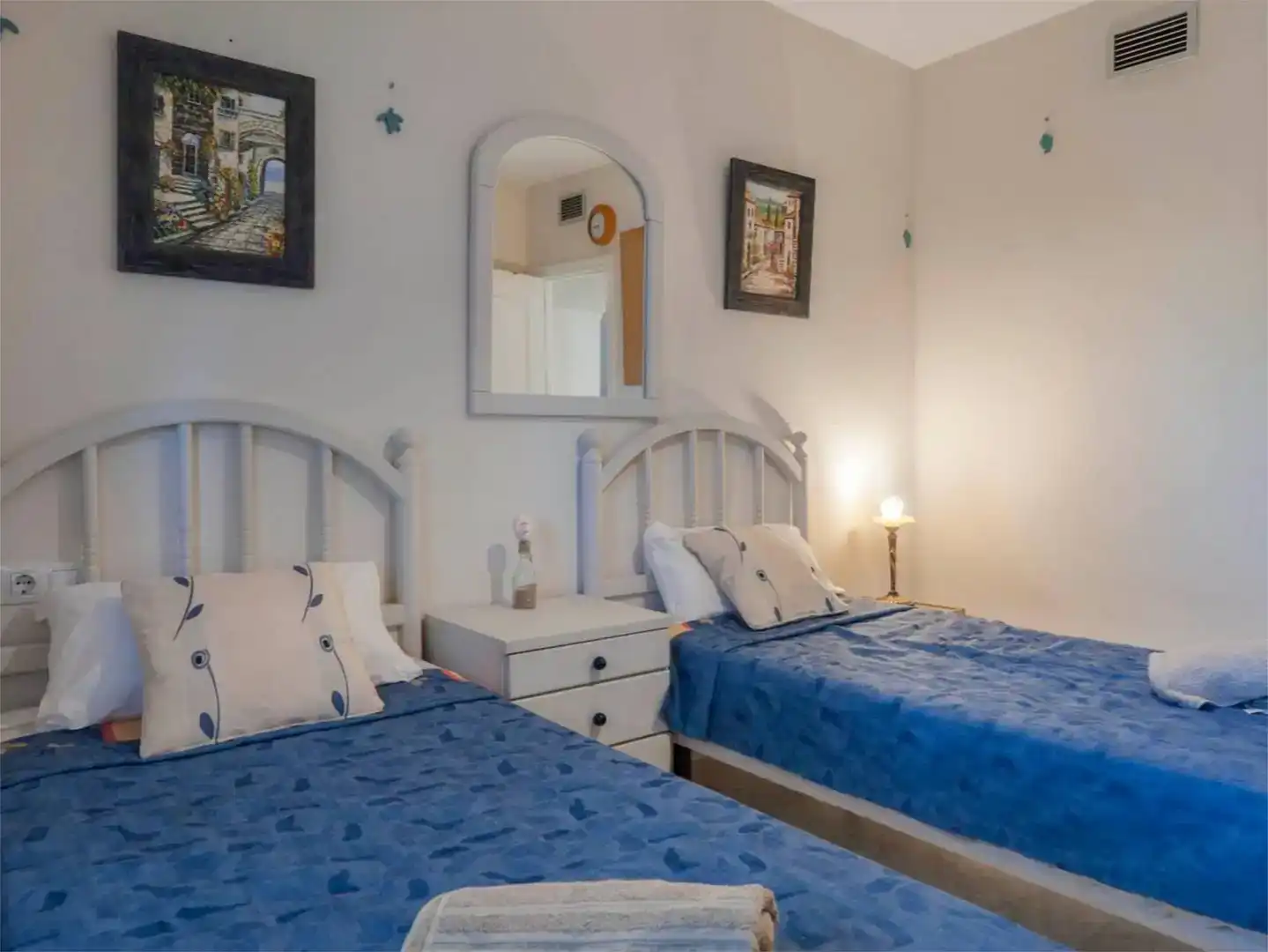 Bedroom of Flat for rent in Mijas  with Air Conditioner, Swimming Pool and Balcony