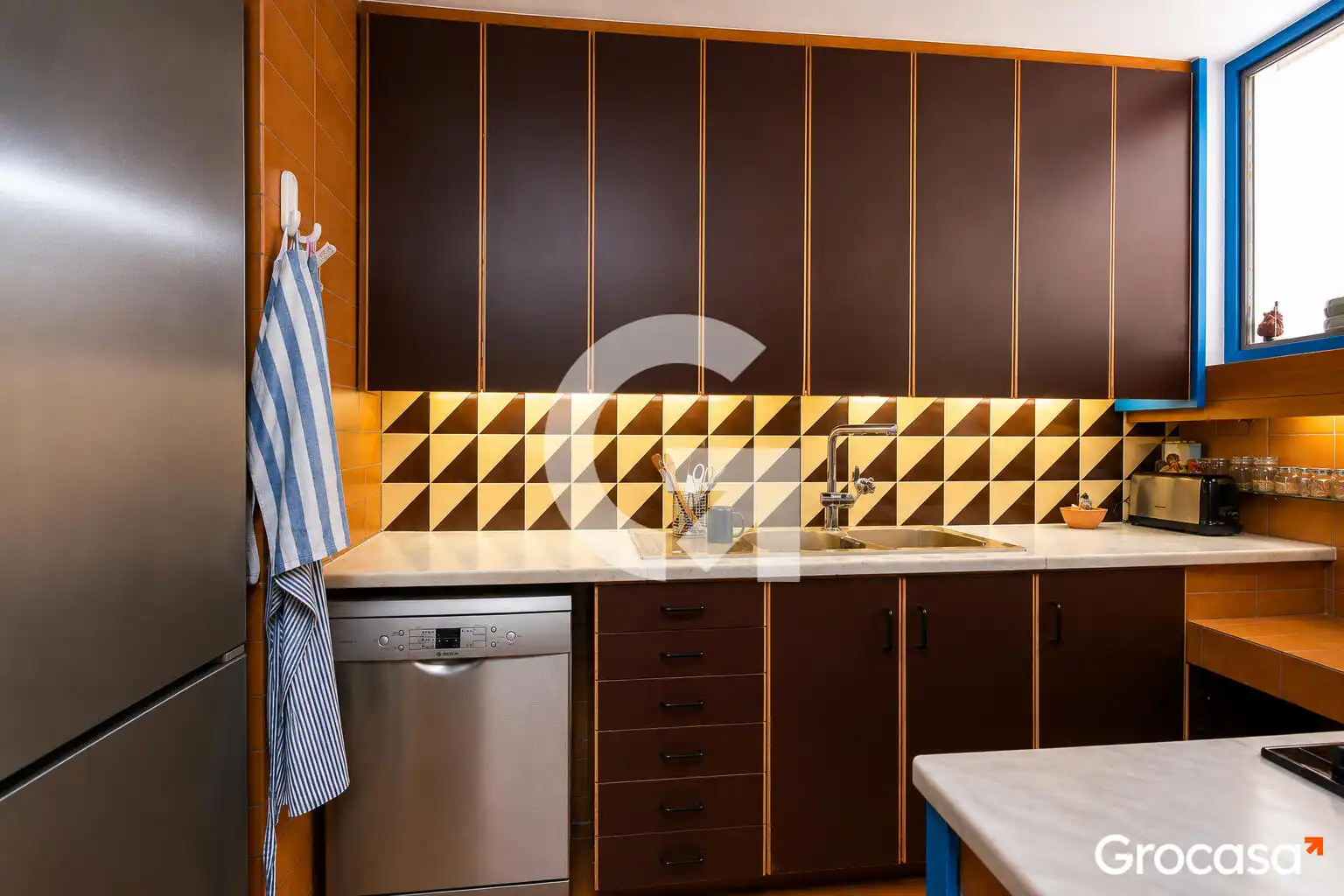 Cocina de Dúplex en venta en Barcelona con Aire acondicionado, Calefacción y Jardín privado