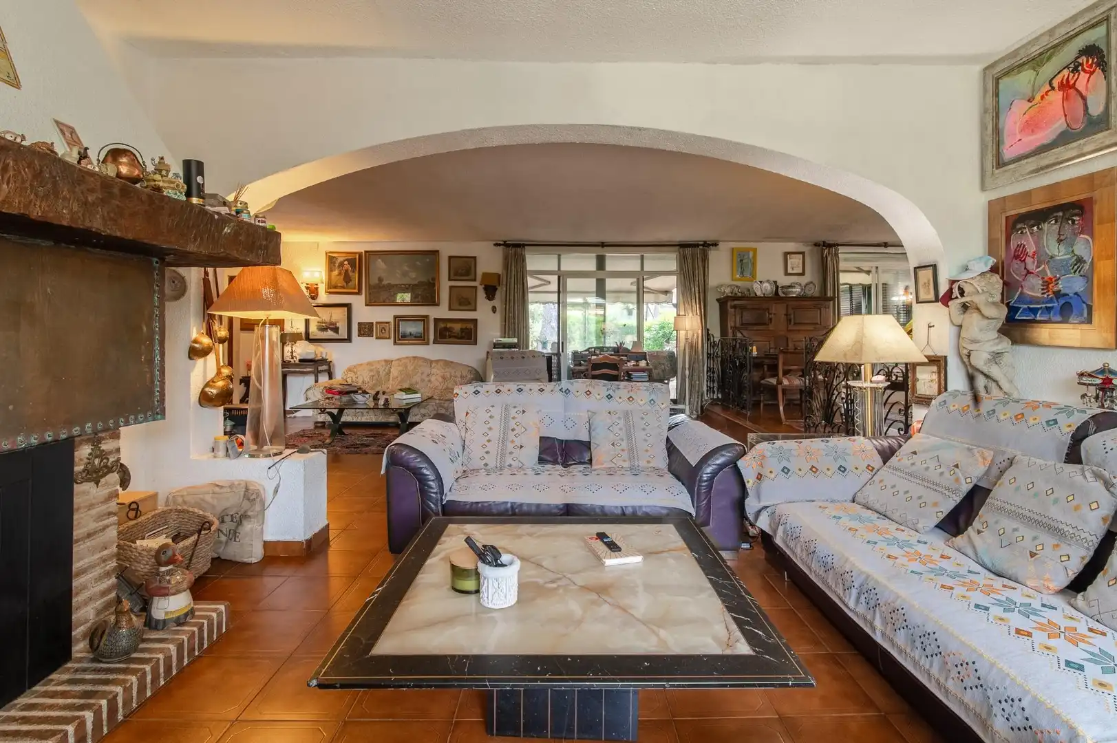 Sala d'estar de Casa o xalet en venda en Castellón de la Plana / Castelló de la Plana amb Calefacció, Jardí privat i Terrassa