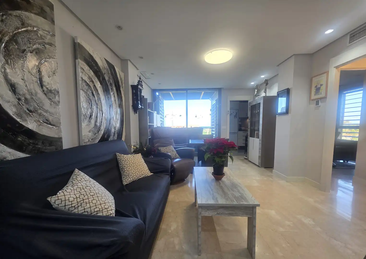 Wohnzimmer von Maisonette zum Verkauf in El Verger mit Klimaanlage, Privatgarten und Terrasse