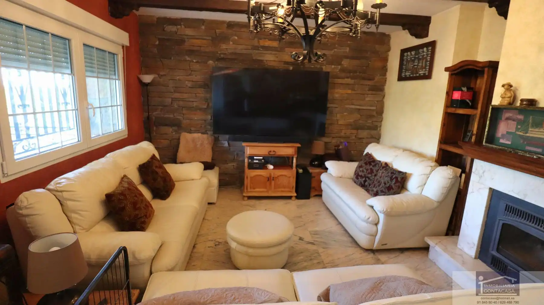 Sala de estar de Casa o chalet en venta en El Boalo - Cerceda – Mataelpino con Aire acondicionado, Calefacción y Terraza