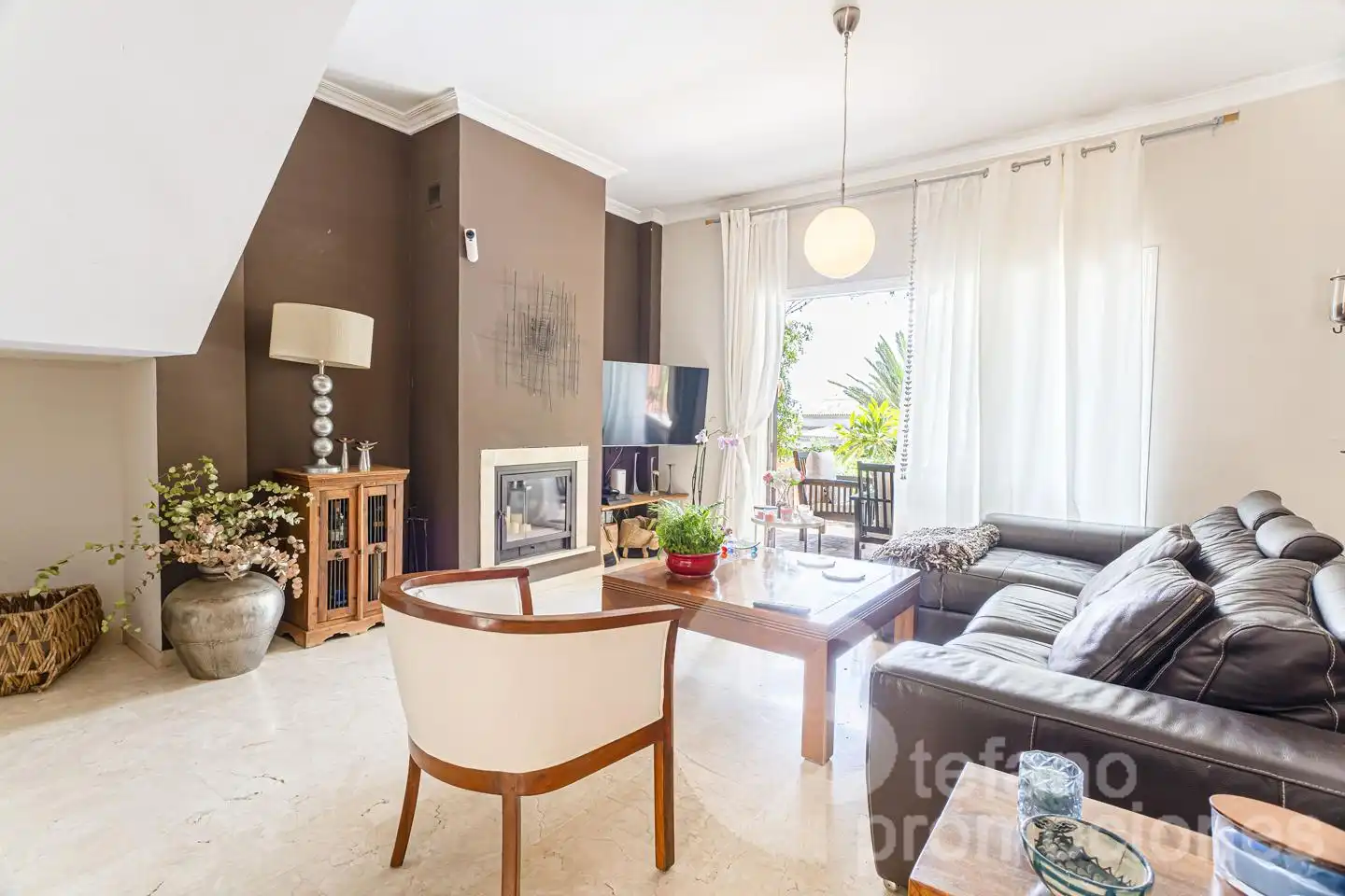 Sala de estar de Casa o chalet en venta en Málaga con Aire acondicionado, Jardín privado y Terraza
