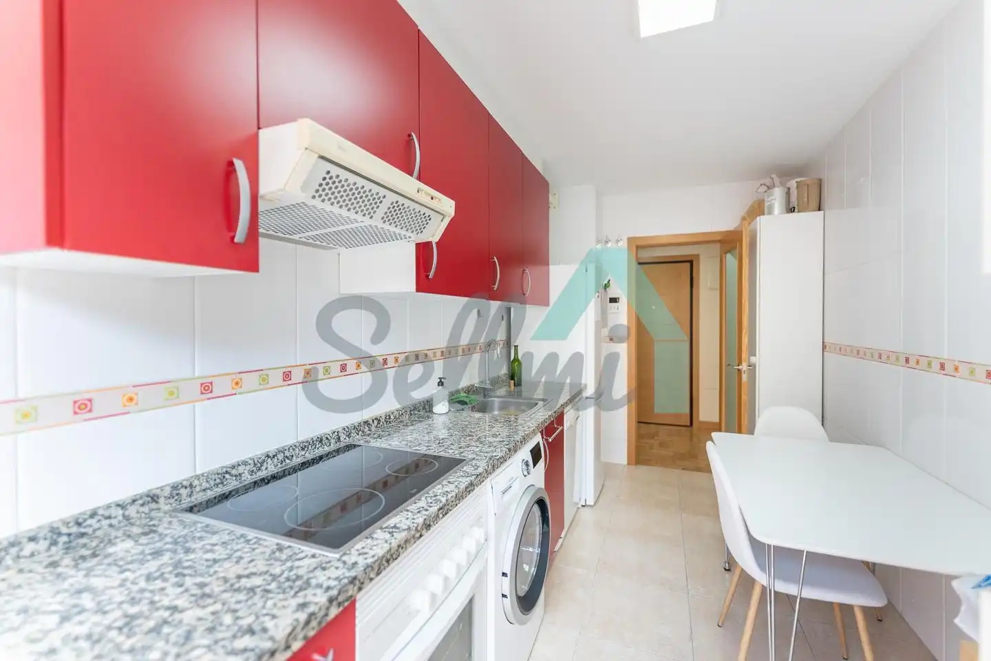 Kitchen of Flat for rent in Oviedo   with Heating, Parquet flooring and Storage room