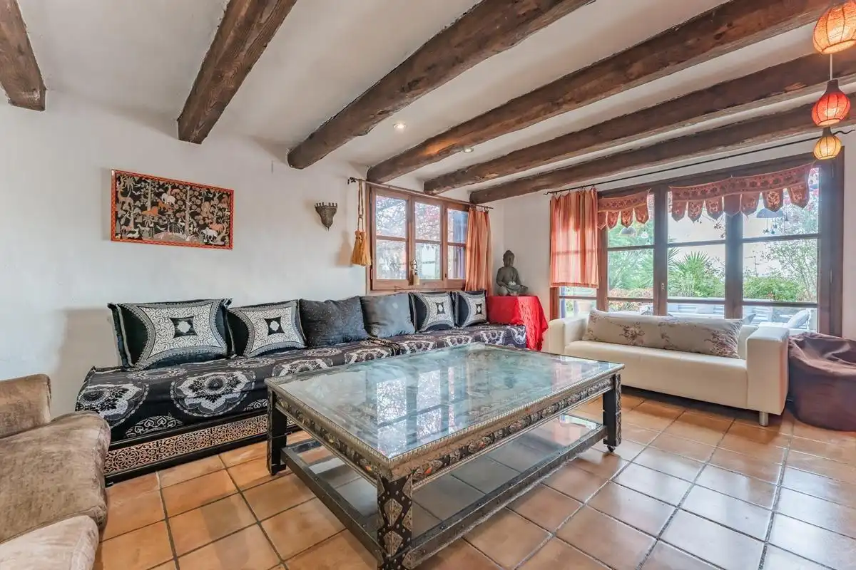 Sala de estar de Casa o chalet en venta en Sant Pere de Ribes con Aire acondicionado, Jardín privado y Terraza