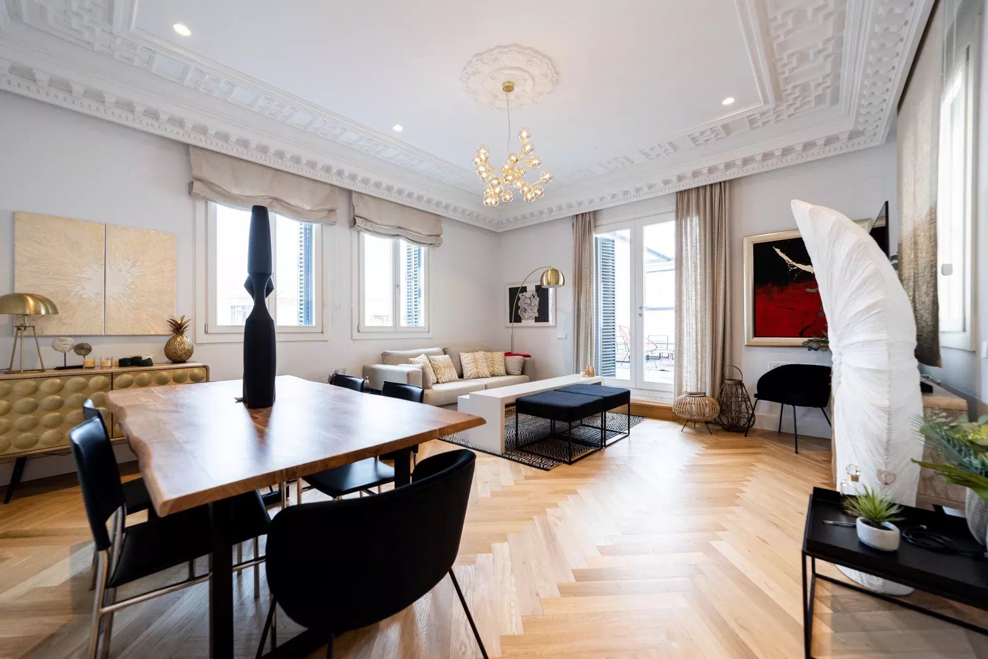 Sala d'estar de Àtic en venda en  Madrid Capital amb Aire condicionat, Calefacció i Terrassa