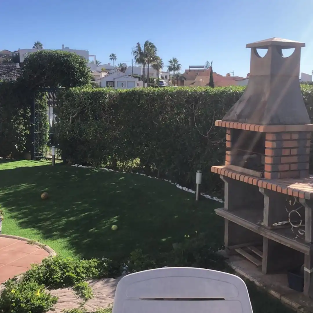 Jardí de Apartament en venda en Mijas amb Aire condicionat, Terrassa i Moblat