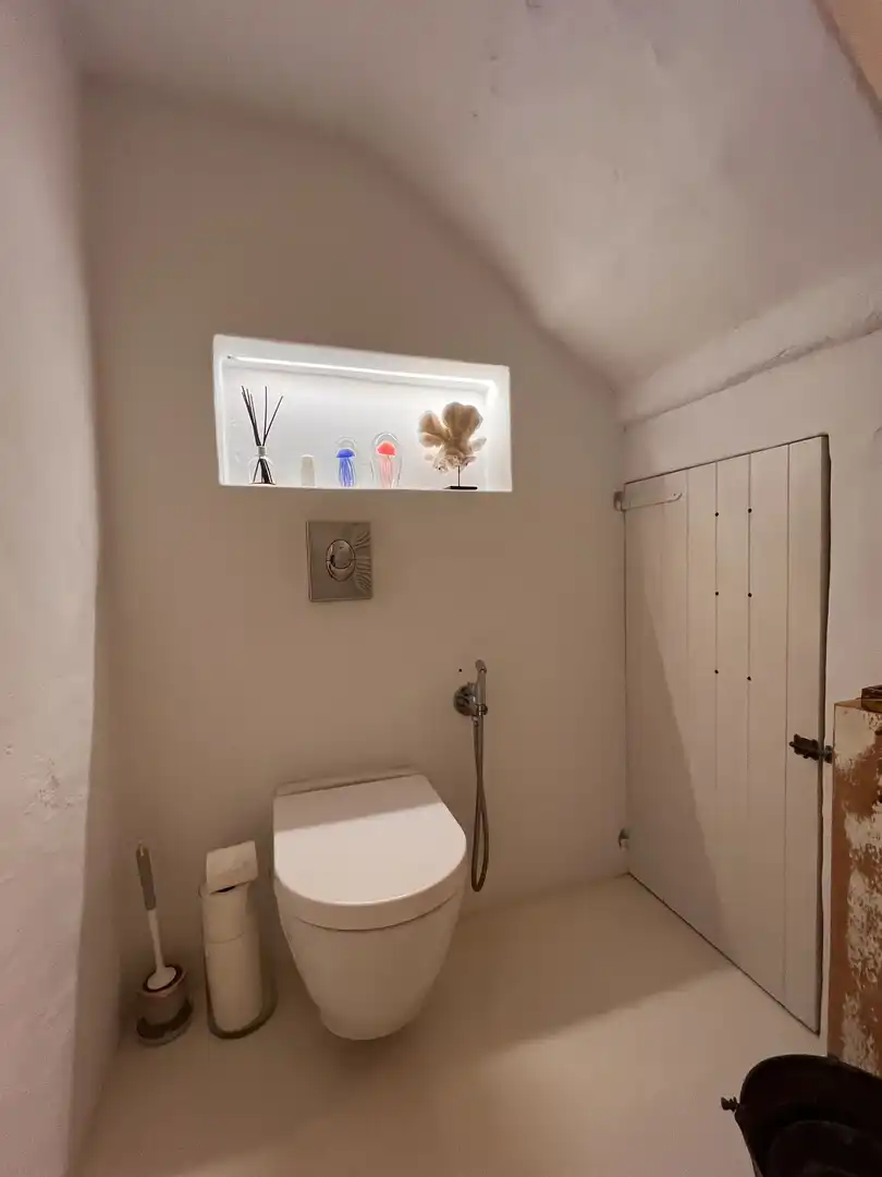 Badezimmer von Country house zum Verkauf in Es Migjorn Gran mit Klimaanlage, Heizung und Privatgarten