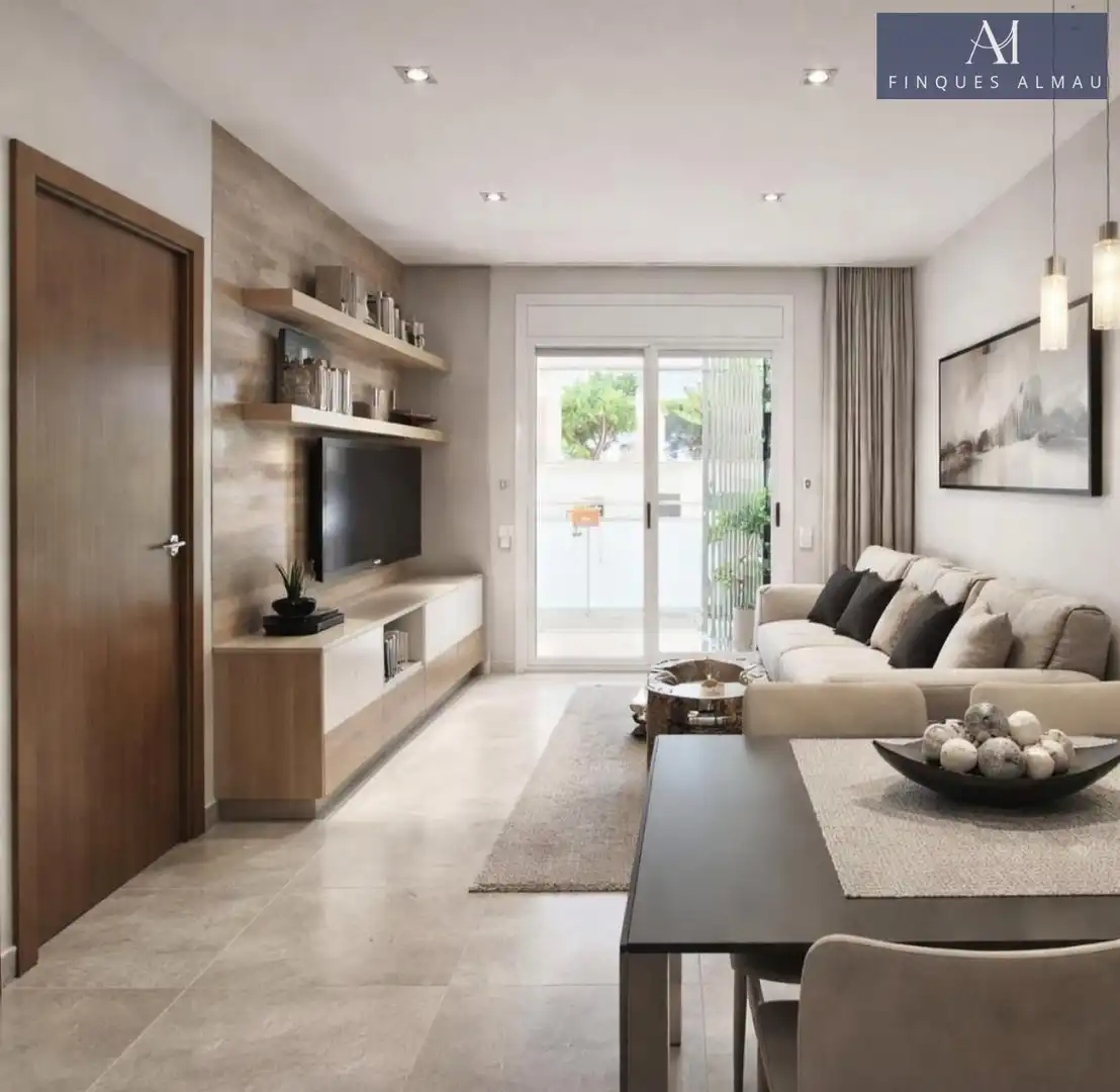 Living room of Flat for sale in Castelldefels  with Private garden, Terrace and Community pool