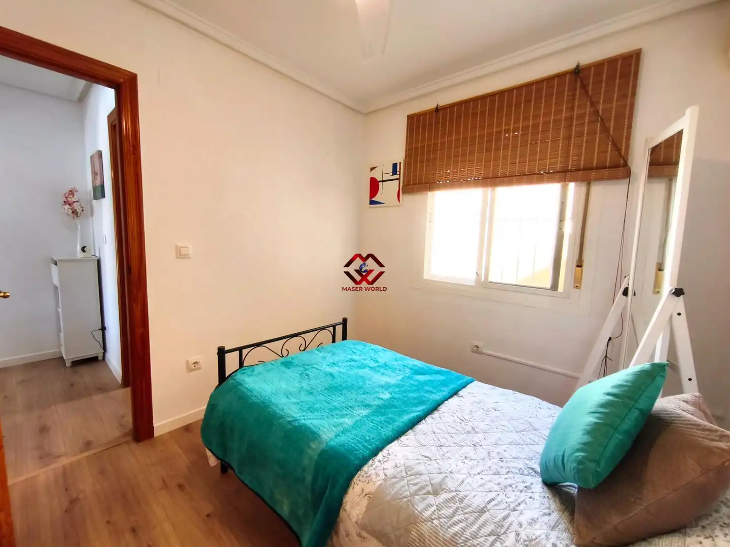 Dormitori de Casa adosada en venda en Mazarrón amb Aire condicionat, Calefacció i Jardí privat