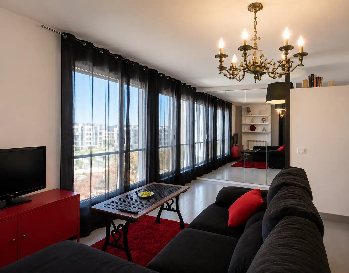 Sala de estar de Piso de alquiler en Santander con Calefacción, Trastero y Amueblado