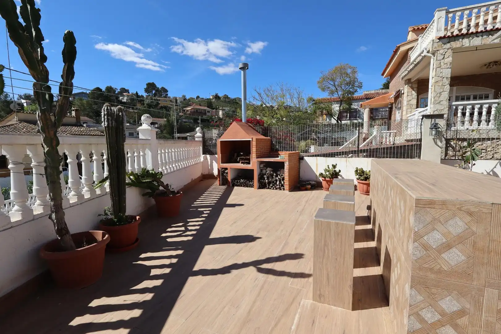 Terraza de Casa o chalet en venta en Chiva con Aire acondicionado, Calefacción y Jardín privado