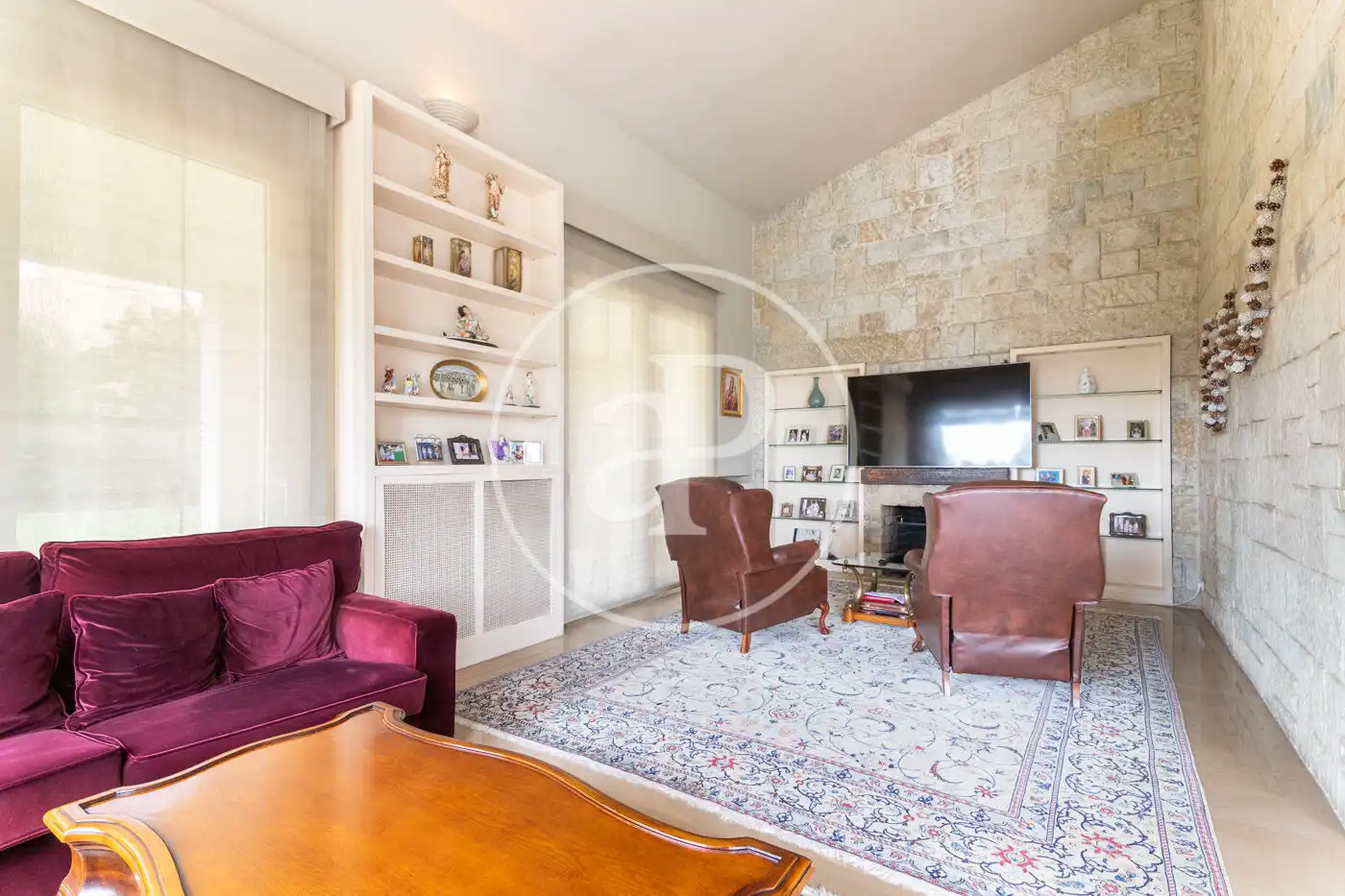 Sala d'estar de Casa o xalet de lloguer en Barcelona amb Aire condicionat, Calefacció i Jardí privat