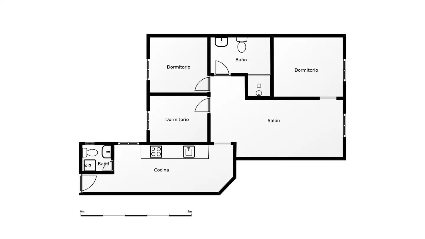 Piso en venta en Madrid con Calefacción y Parquet