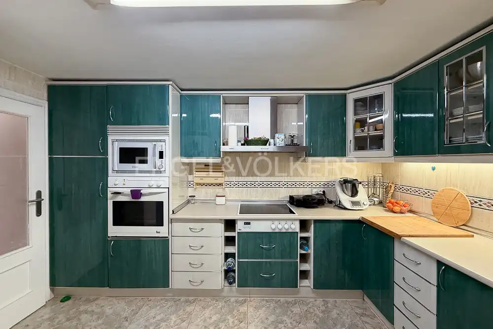 Cocina de Piso de alquiler en Valencia con Aire acondicionado, Calefacción y Parquet