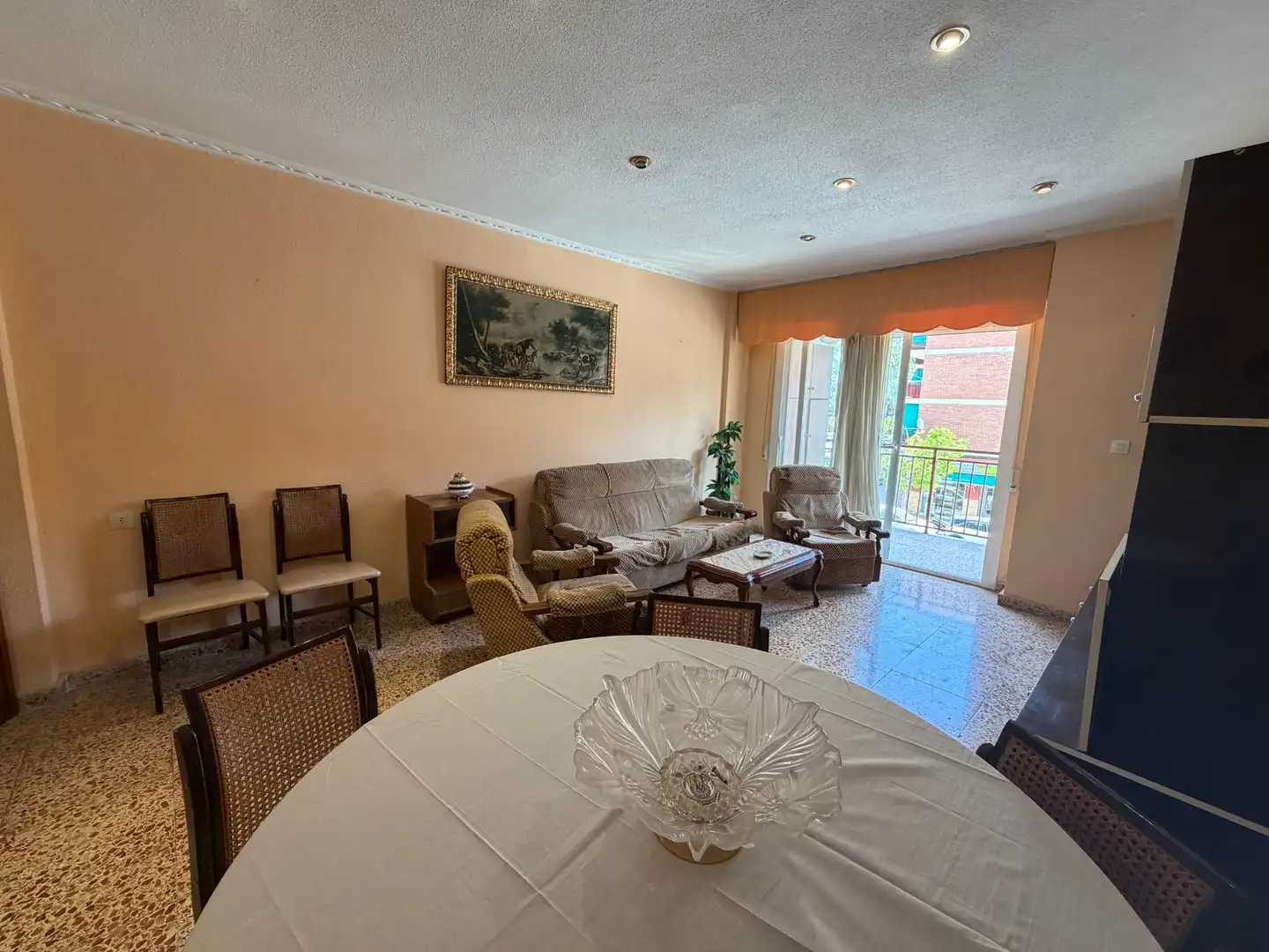 Living room of Flat for sale in Santa Pola  with Terrace and Furnished