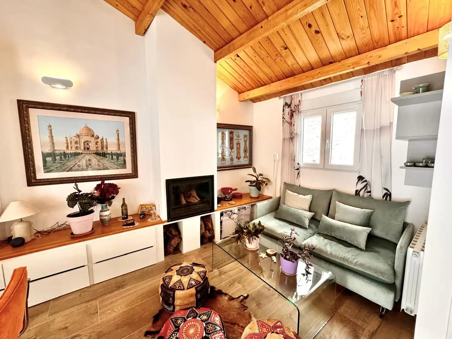 Sala d'estar de Casa o xalet de lloguer en Alicante / Alacant amb Aire condicionat, Terrassa i Moblat