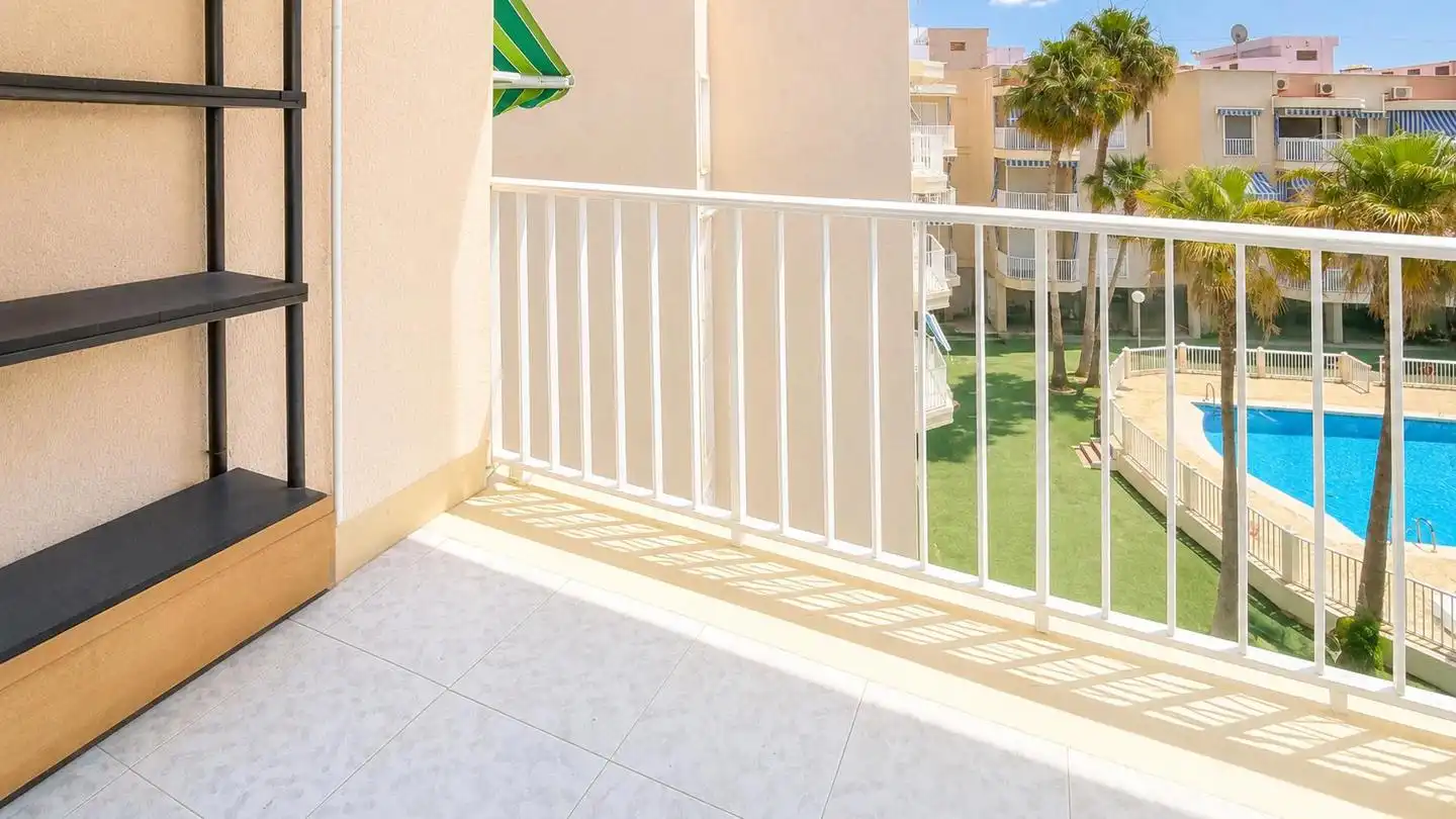Balcony of Flat for sale in Santa Pola  with Terrace, Swimming Pool and Furnished