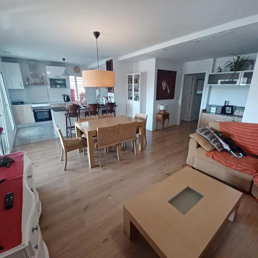 Dining room of Flat for sale in San Vicente del Raspeig / Sant Vicent del Raspeig  with Air Conditioner, Private garden and Parquet flooring