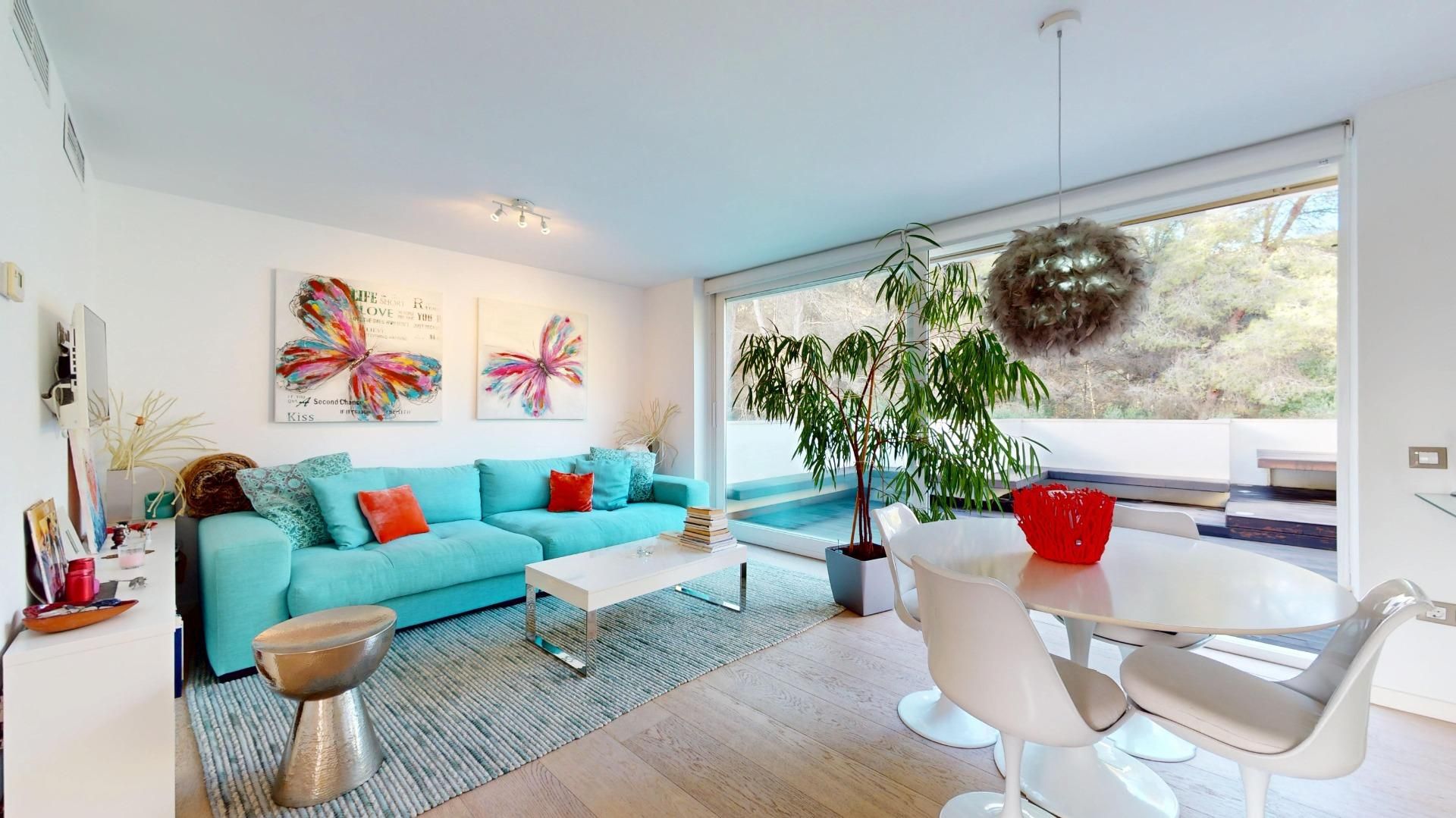 Sala de estar de Piso en venta en  Palma de Mallorca con Aire acondicionado, Calefacción y Parquet