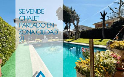 Garden of Single-family semi-detached for sale in Alcalá de Henares  with Air Conditioner, Heating and Private garden