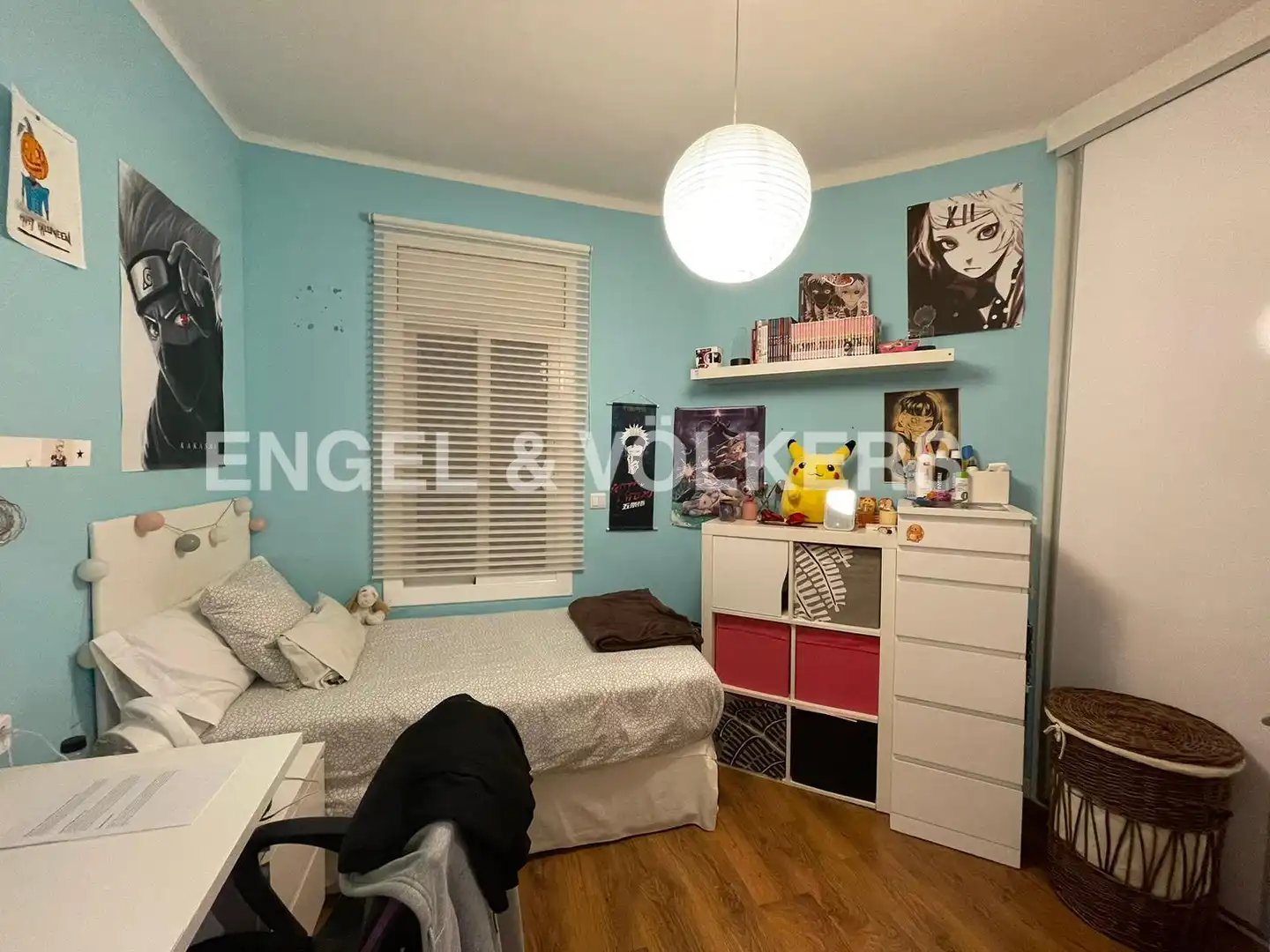 Schlafzimmer von Wohnung zur Miete in Barcelona mit Klimaanlage, Heizung und Parkett