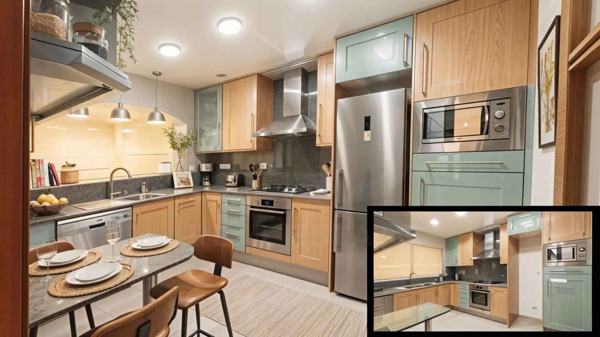 Cocina de Casa adosada en venta en Barcelona con Aire acondicionado, Calefacción y Terraza