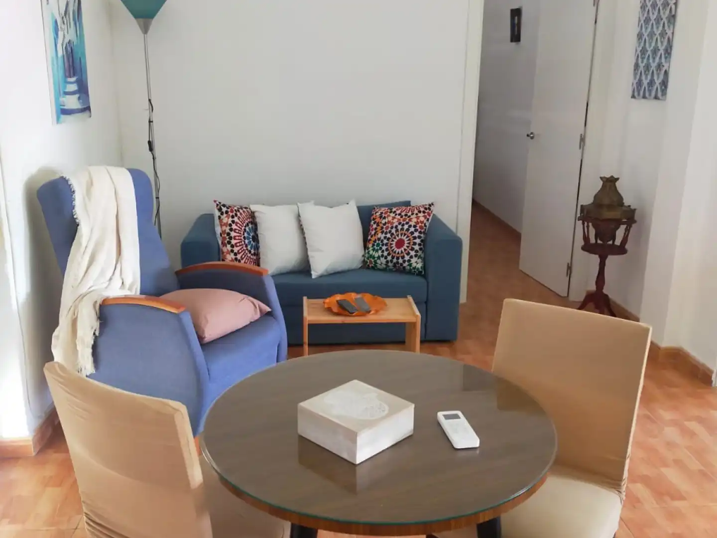 Living room of Flat for rent in Málaga  with Furnished, Washing machine and Microwave