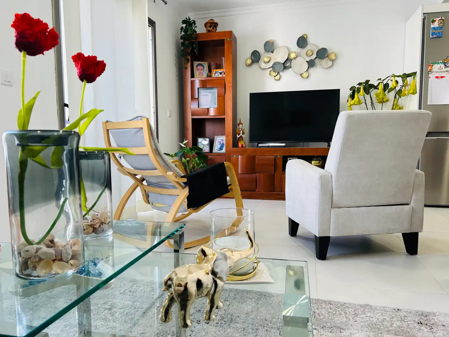 Sala de estar de Piso en venta en San Bartolomé de Tirajana con Aire acondicionado, Microondas y Balcón