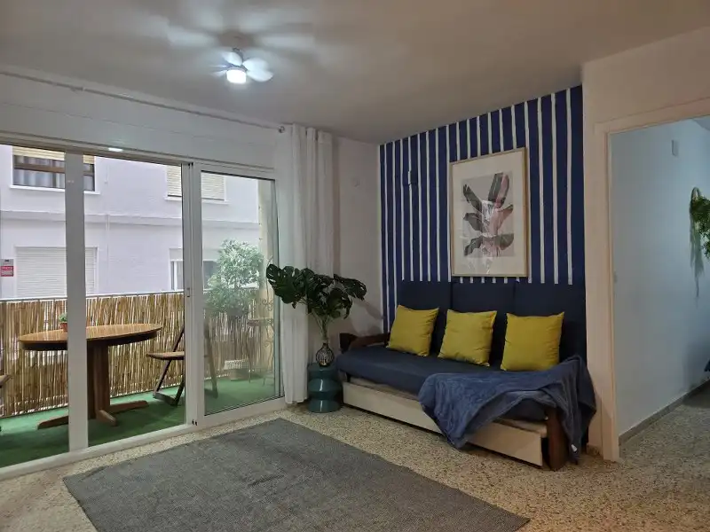 Sala de estar de Apartamento en venta en Cullera con Terraza, Amueblado y Horno