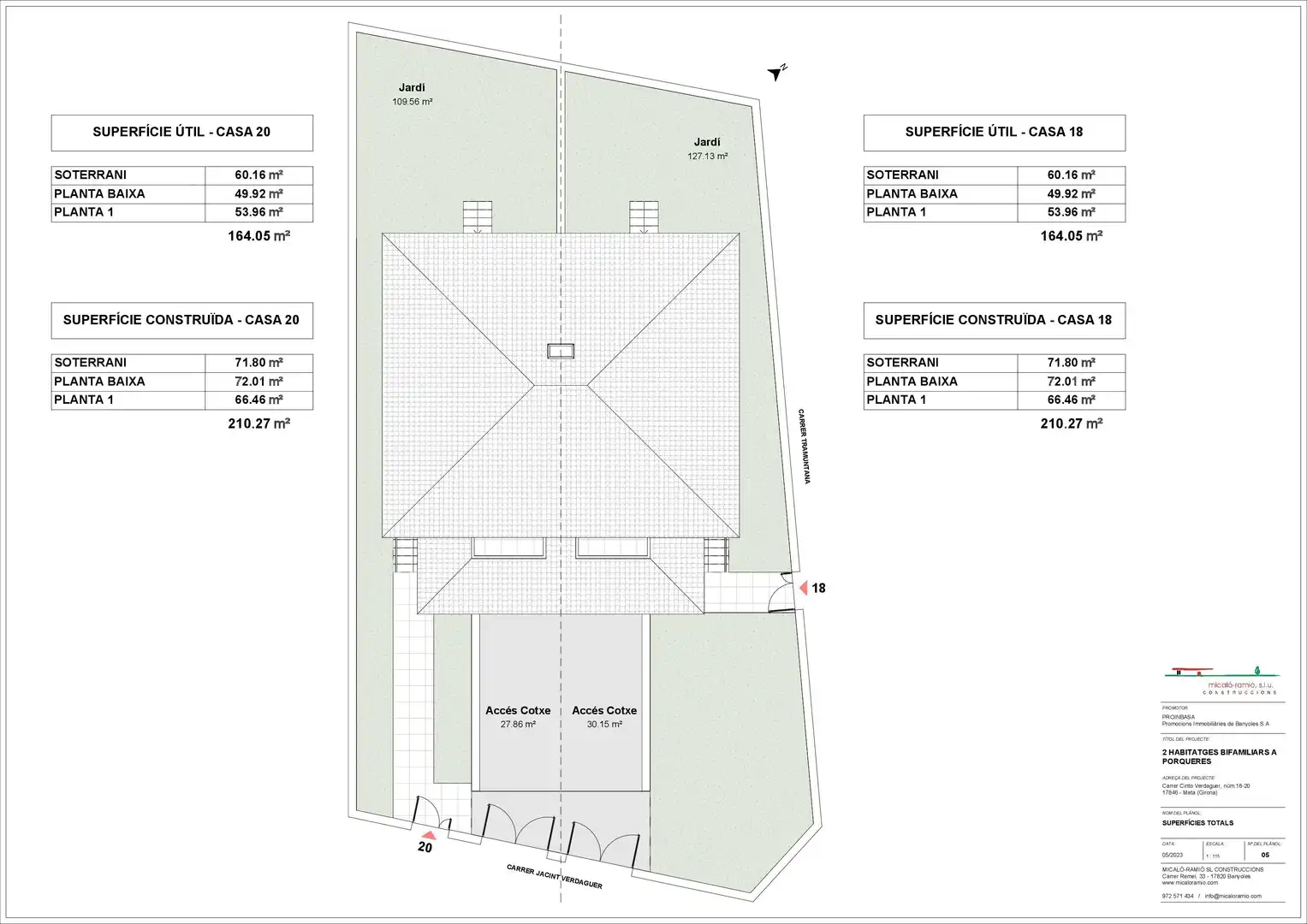 Casa bifamiliare con terrazza in vendita a Porqueres, imagen 5