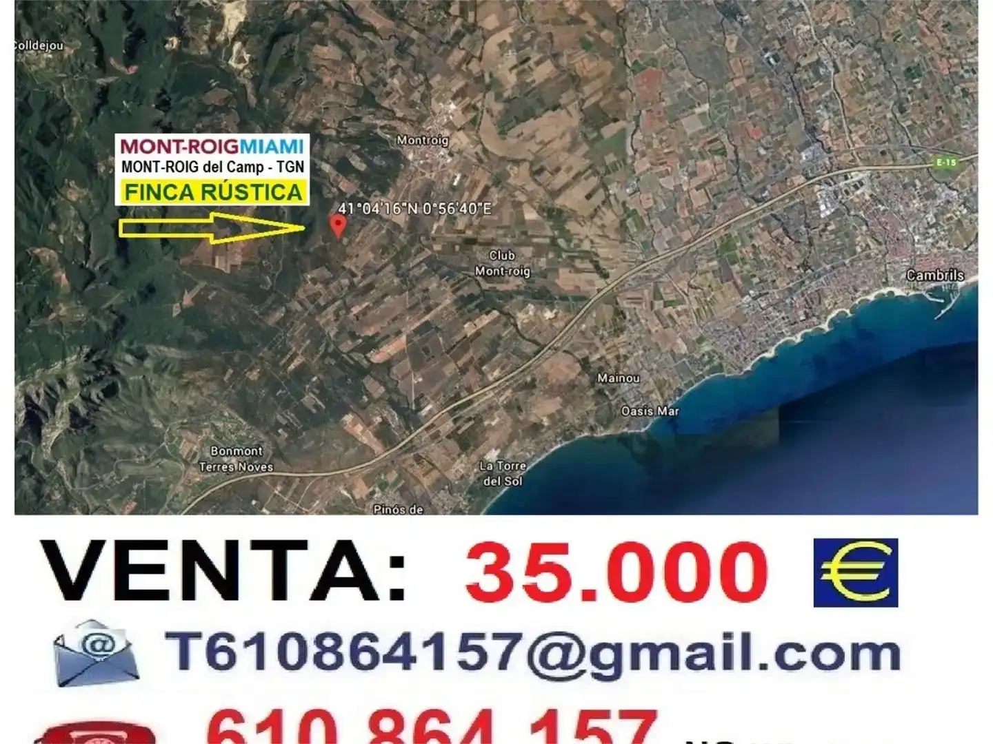 Land for sale in El Casalot