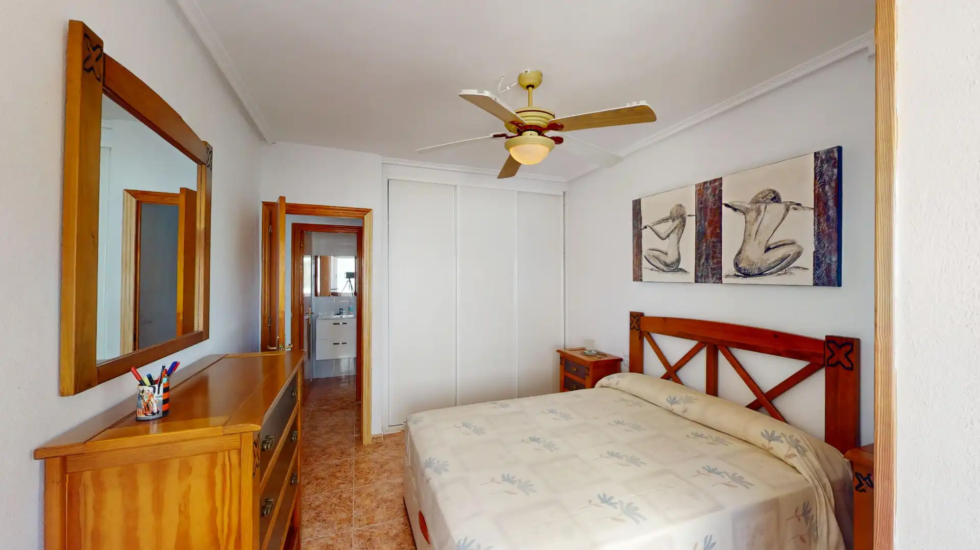 Schlafzimmer von Wohnung zum Verkauf in Elche / Elx mit Klimaanlage, Möbliert und Ofen