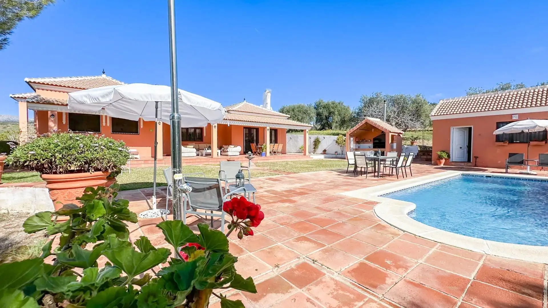 Garden of Houses for sale in Almogía  with Air Conditioner, Private garden and Terrace
