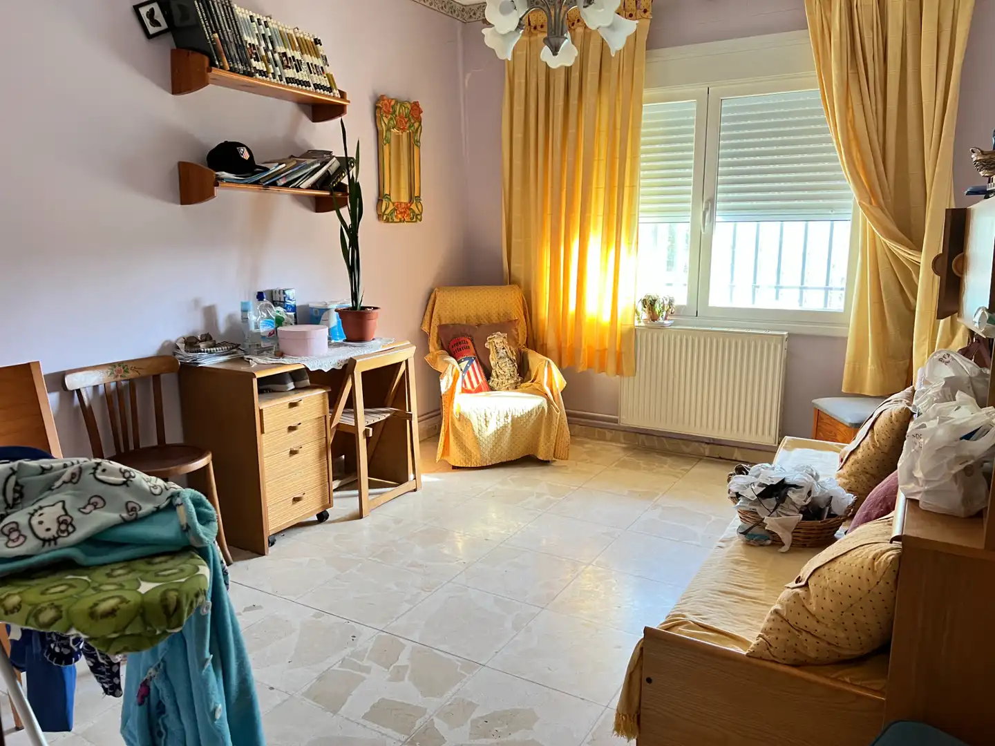 Schlafzimmer von Haus oder Chalet zum Verkauf in Puerto Lápice mit Klimaanlage, Heizung und Privatgarten