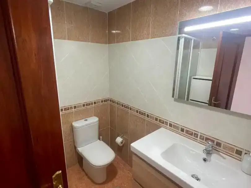Bathroom of Flat for rent in El Campello  with Air Conditioner, Swimming Pool and Furnished