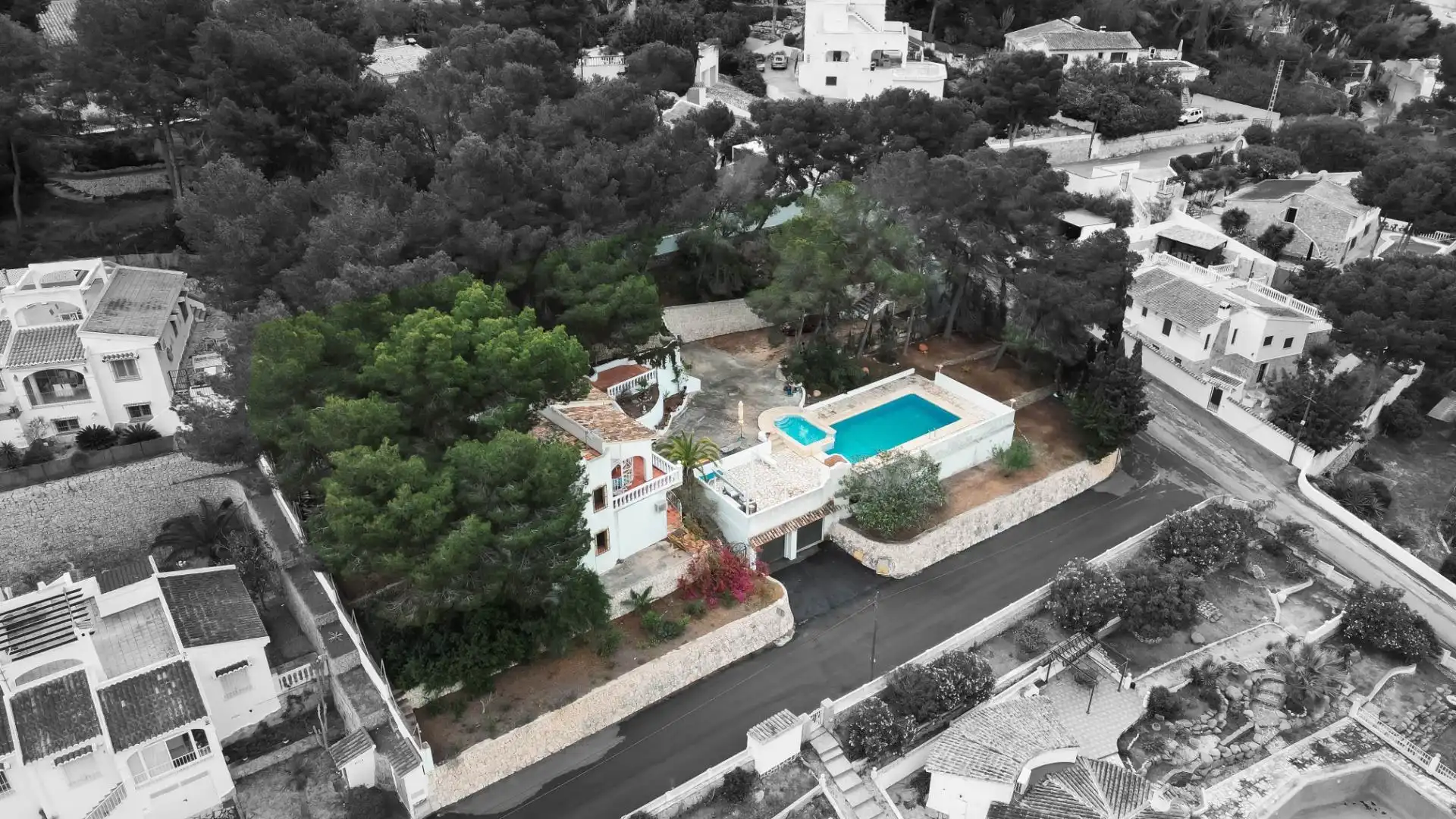 Vista exterior de Casa o chalet en venta en Moraira con Jardín privado, Terraza y Trastero