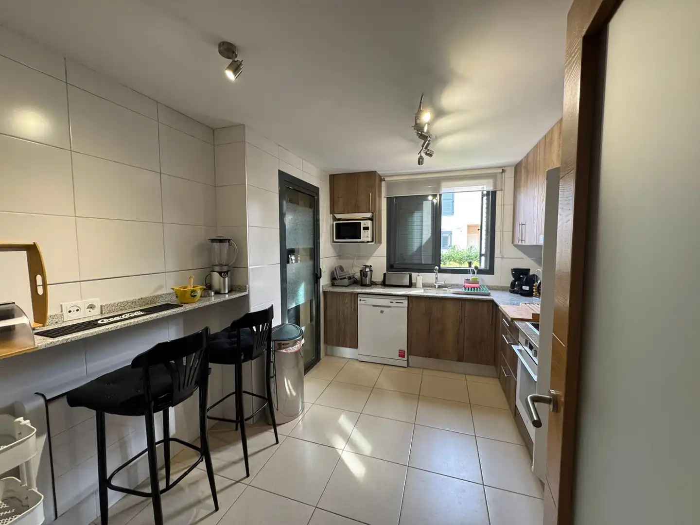 Cocina de Casa adosada en venta en San Jorge / Sant Jordi con Aire acondicionado, Parquet y Terraza