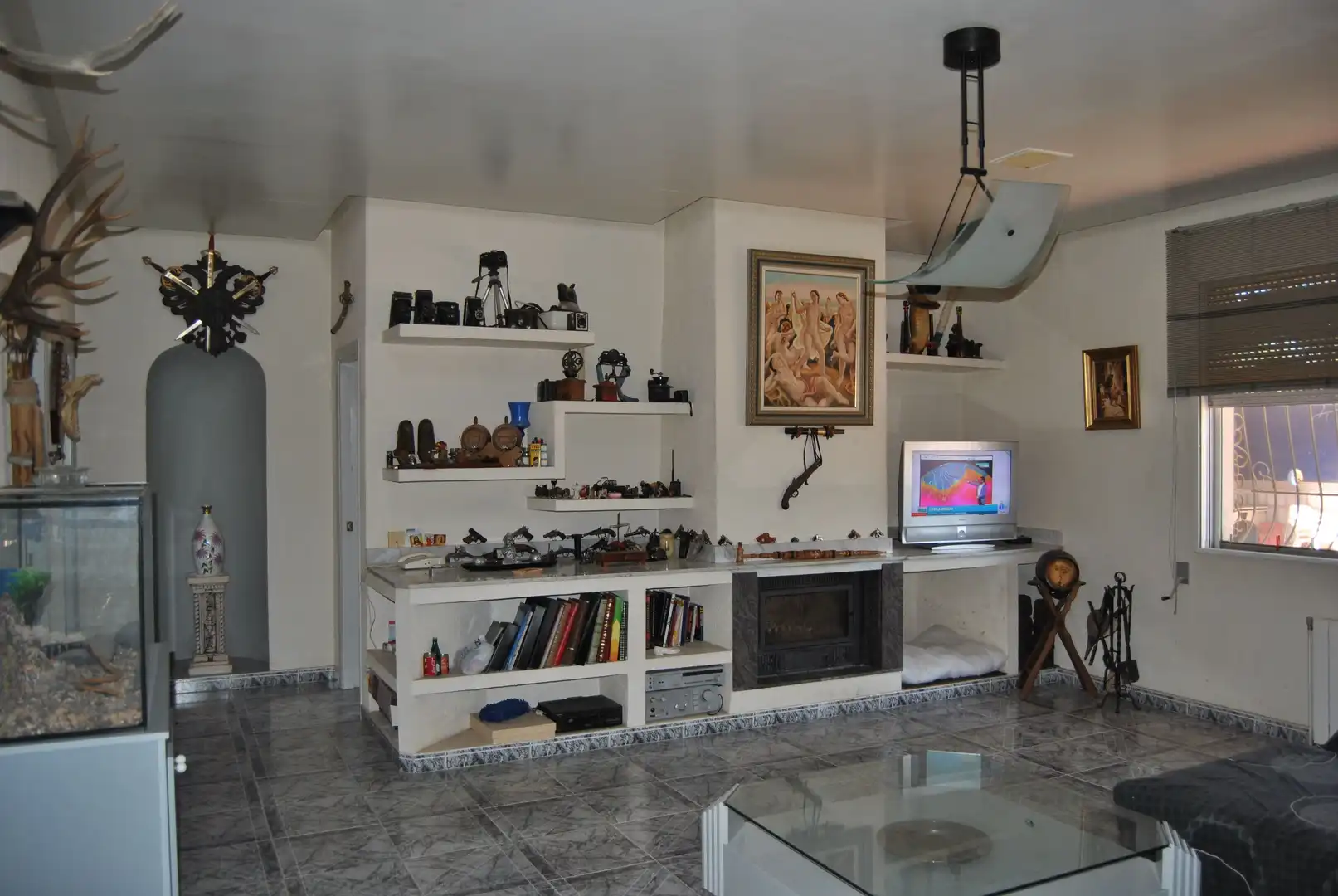 Sala de estar de Casa o chalet en venta en San Vicente del Raspeig / Sant Vicent del Raspeig con Aire acondicionado, Jardín privado y Piscina